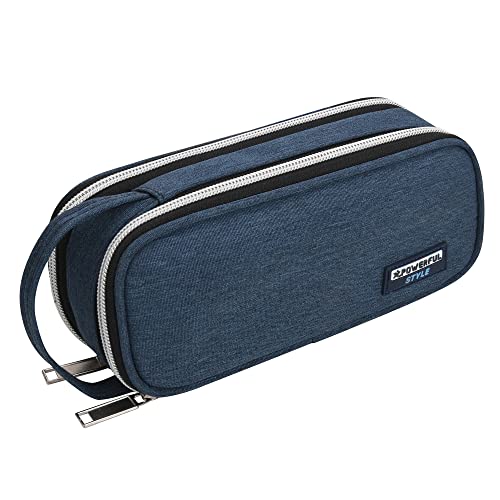 IHIGOGOFA Estuche Escolar con 3 Compartimentos Estuches de Lápices de Gran Capacidad Estuche Multifuncional con Cremallera para Niña Niños Adolescentes Estudiantes Cover