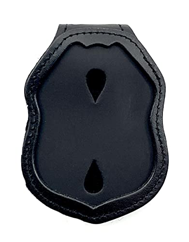 Perfect Fit Shield Wallets Columbus Ohio Police CPD Clip On Leather Badge Holder with Neck Chain (Cut-Out # 238)