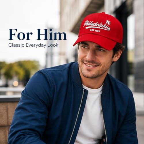 Image of Classic Vintage Embroidered Fashionable Baseball Cap for Men Women Teenager Cap City Hat Adjustable with Gift Box