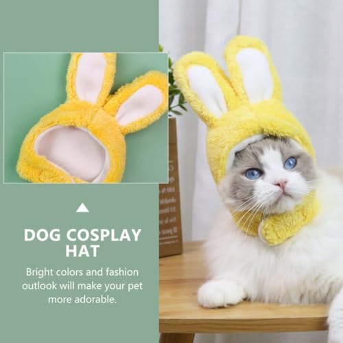 4PCS Sombrero Conejito para Mascotas con Orejas miniatura 5