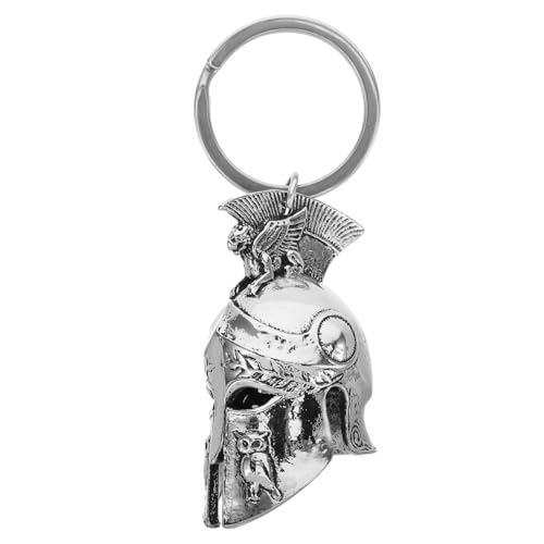 MUCKLILY Llavero Con Casco Retro Para Hombre, Colgante De Metal De Estilo Romano Con Diseño Vintage, Ideal Para Mochilas, Llaves De Coche Y Decoración Colgante.