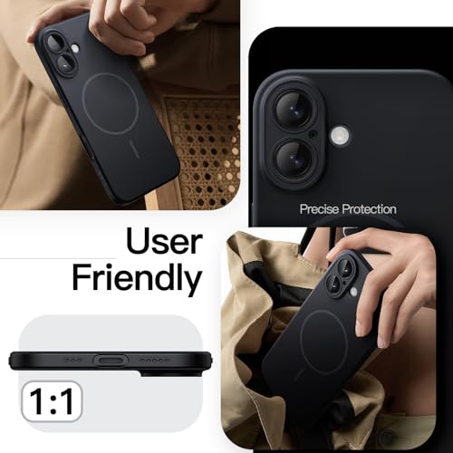 Image of JETech Magnetic Slim Case for iPhone 16, Black