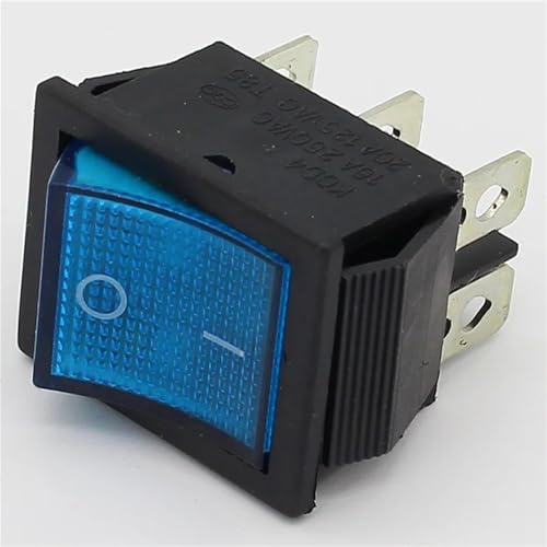 Interrupteur a bascule lumineux 6 broches laiton piece de rechange tableau electrique