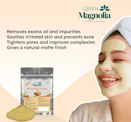 Image of Multani Mitti Powder for Face & Skin Natural Chemical-Free No Artificial Colour Herbal Face Pack & Deep Cleansing Clay For Smooth and glowing Skin (50gm)