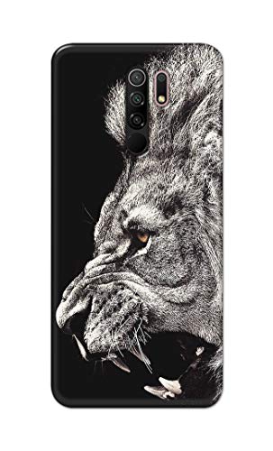 Image of Roaring Lion Hard Back Case Cover for Redmi 9 Prime /Poco M2 / Poco M2 Reloaded Back Cover -(J5) VNS2225