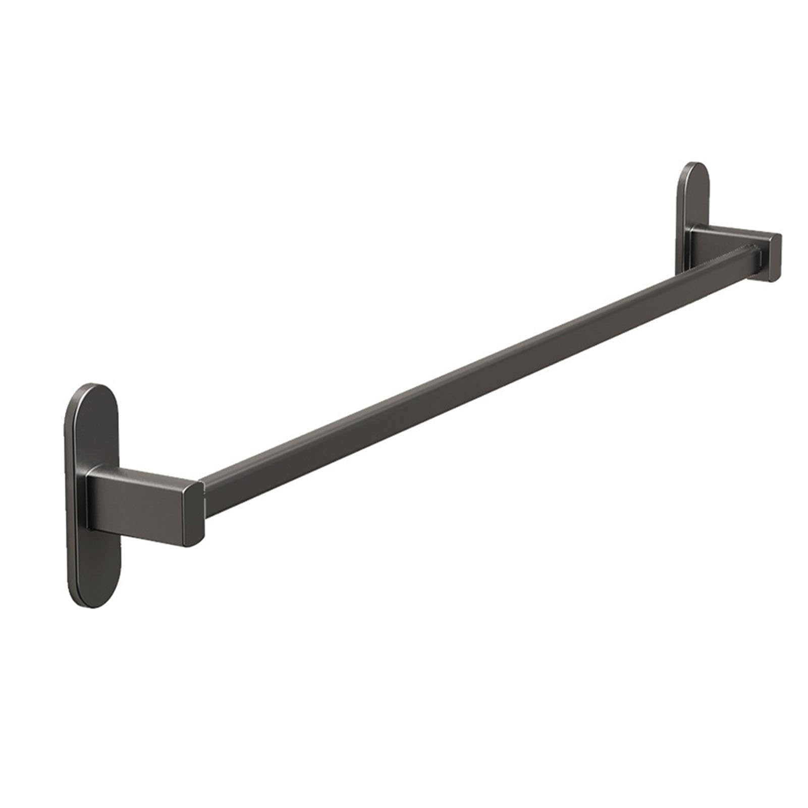 Cryfokt Uchwyt na Pantofle Montowany na ścianie Stylowy, Aluminiowy Organizer na Buty łazienkowe do Małych łazienek Szary (L)
