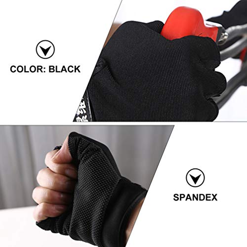 BESPORTBLE Luvas de Treino de Meio Dedo, Luvas de Exercícios para Levantamento de Peso, Ciclismo, Tr