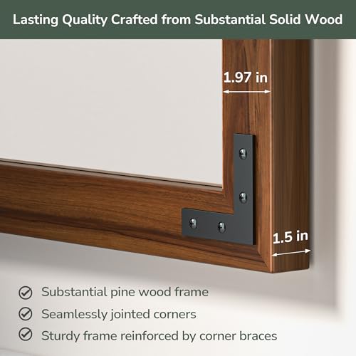 TokeShimi-22×30-Inch-Rustic-Bathroom-Mirror-Wooden-Framed-for-Farmhouse-Water-Proof-Solid-Wood-Frame-for-Living-Room-Wall-Decor-HD-Reflection-and-Shatter-Proof-Mirror-French-Cleats TokeShimi 22×30 Inch Rustic Bathroom Mirror Wooden Framed for Farmhouse Water Proof Solid Wood Frame for Living Room Wall Decor HD Reflection and Shatter Proof Mirror French Cleats