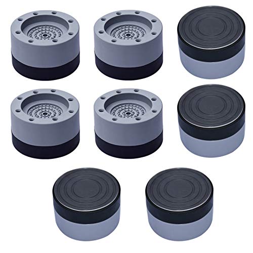 8PCS Shock and Noise Cancelling Washing Machine Support, Splicing Washer And Dryer Anti-Vibration Pads, Washing Machine Foot Pads for All Washing Machine