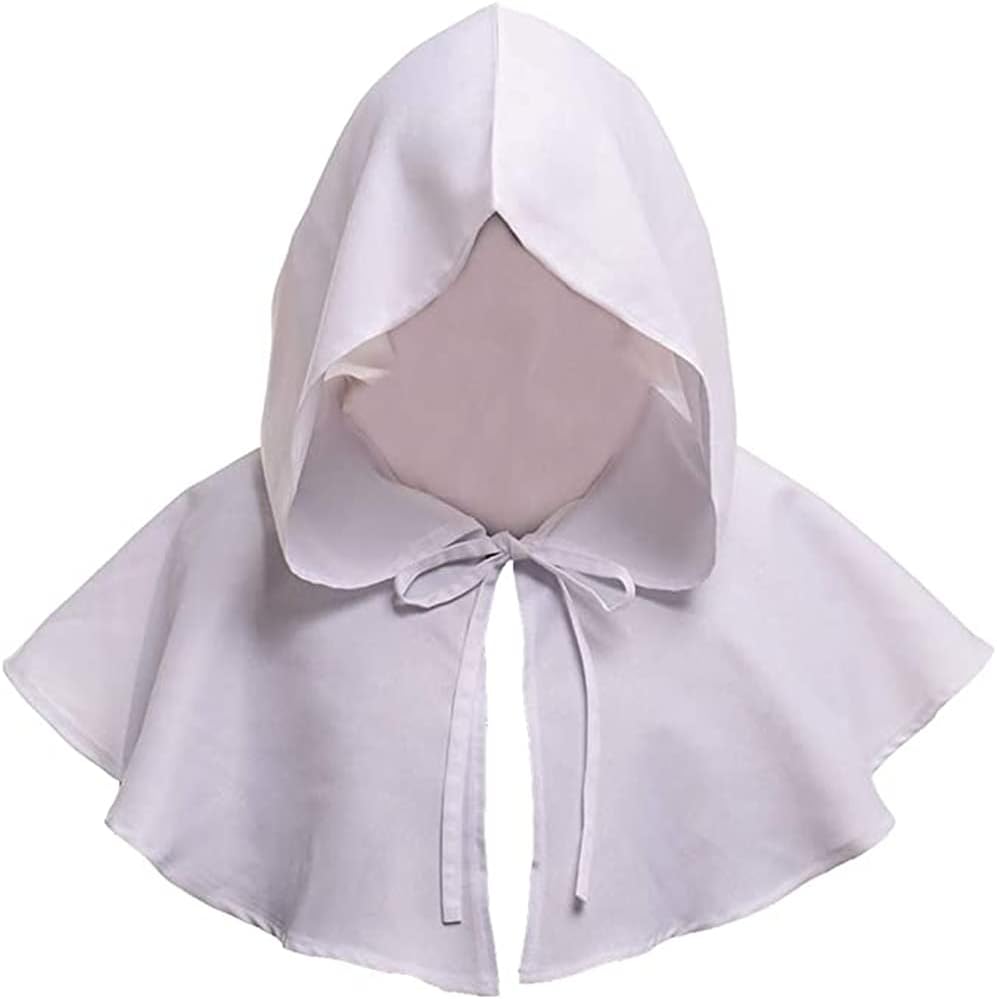 HAXICO Halloween Grim Cowl Cloak Medieval Wicca Pagan Hood Hat Cosplay Costumes Hooded Poncho for Men Women