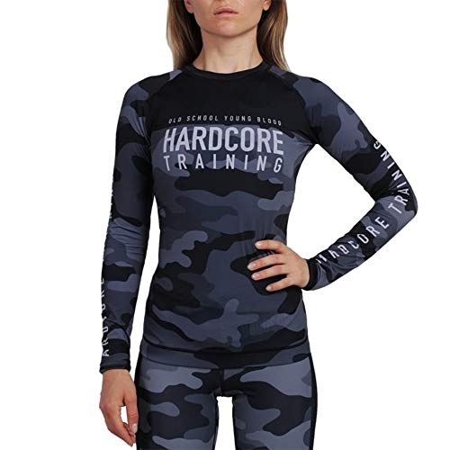 Hardcore Training Women Rash Guard Long Sleeve Compression Base Layer Tight Fitness Yoga Running Gym Workout