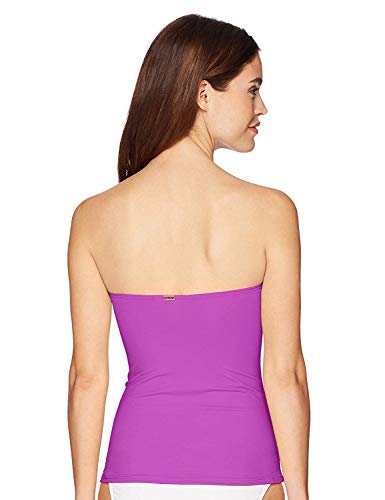 Image of Anne Cole Women's Twist Front Shirred Bandeau Tankini Swim Top