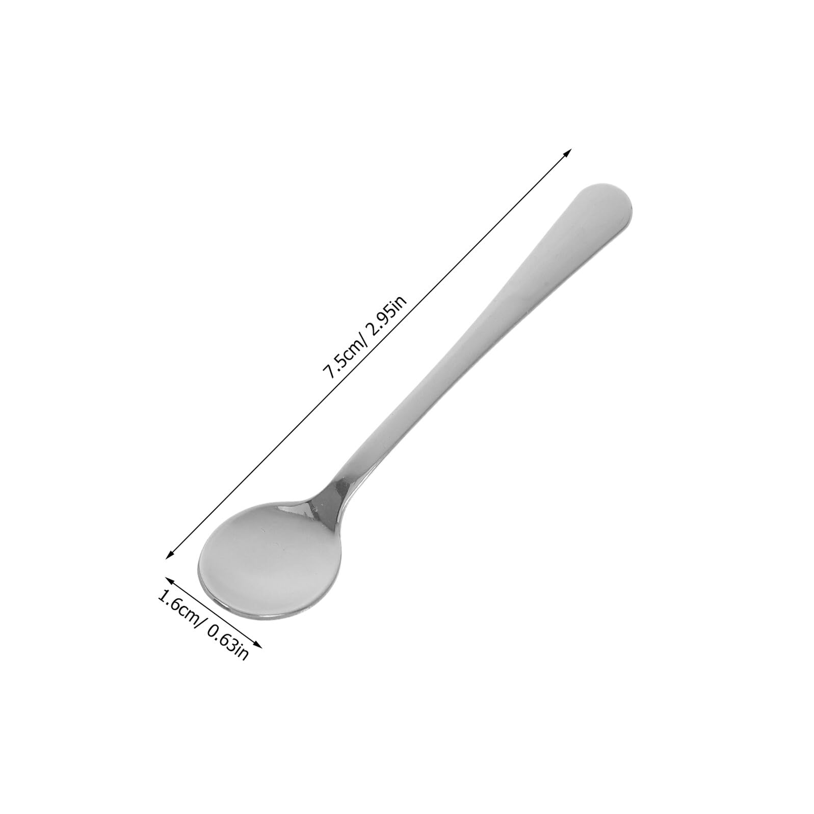 Mini Cuchara de Café de Acero Inoxidable 304, 20 Piezas