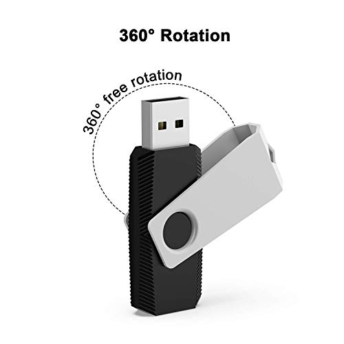 Topesel 50Pcs 2Gb Bulk Usb 2.0 Flash Drive Swivel Memory Stick Thumb Drives Pen Drive (2Gb, 50 Pack, Black) #TOP3