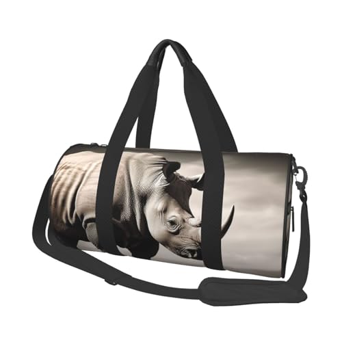 Sac de voyage léger en toile avec motif Afrique du Sud, grand sac de sport noir polyvalent
