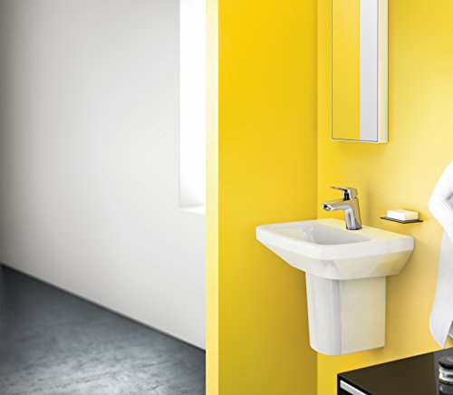 hansgrohe Logis - Waschtischarmatur mit Zugstangen-Ablauf, Wasserhahn Bad mit Auslauf Höhe 70 mm, Mischbatterie Waschbecken wassersparend (EcoSmart), Chrom - Image 5