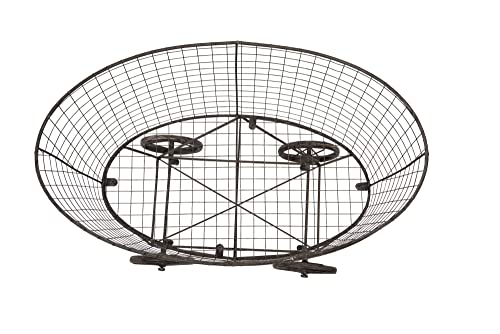 Creative Co-Op Vintage Metal Laundry Basket With Wheels 25" X 15" X 26 3/4" (W X D X H) #TOP5