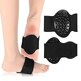 2 Pcs Arch Support Compression Sleeves, Adjustable Plantar Fasciitis Braces with Gel Pads for Flat Feet High & Fallen Arch, Wear Over or Under Socks Helps Relieve Symptoms of Plantar Fasciitis.
