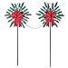 Pine Snowflake Solar Christmas Path Lights