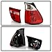 ACANII - For 2000-2006 BMW E53 X5 Red Clear Tail Lights Brake Lamps Replacement Set Driver & Passenger Side