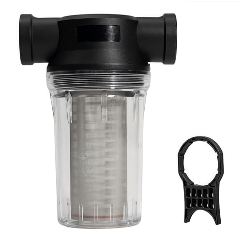 BUPUROTT Water Pump Strainer Inlet Filter for High Pressure Washer, Sediment Filter Attachment, 80 Mesh Screen(1/2“ 80Mesh)