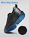XUVUVJU Non Slip Work Shoes for Women Black Food Service Slip Resistant Shoes Waterproof Kitchen Chef Walking Sneakers Nursing Standing All Day