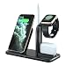 Produktbild Ladestation Ständer für Apple Watch 6/SE/5/4/3/2/1,Schnelles kabelloses Induktives Ladegerät für AirPods,iWatch,iPhone 12/12 Pro/11 Pro/11/XS MAX/XR/X,Samsung Galaxy S20/S10/S9/S8/Note 10 und mehr