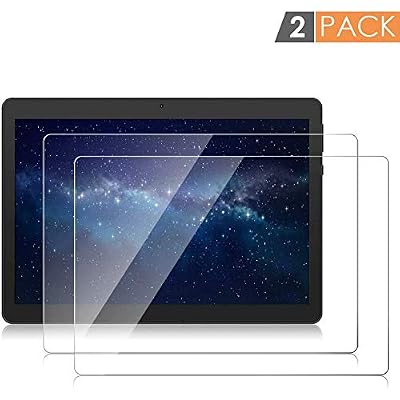 2-Pack Tempered Glass Screen Protector for Dragon Touch Notepad K10 Max10/ZONKO K105/WECOOL 10/YIERA 10/Lectrus 10.1/ANTEMPER 10/Victbing 10/Veidoo 10.1/MEIZE K105/TenYiDe TYD-108/Winsing 10