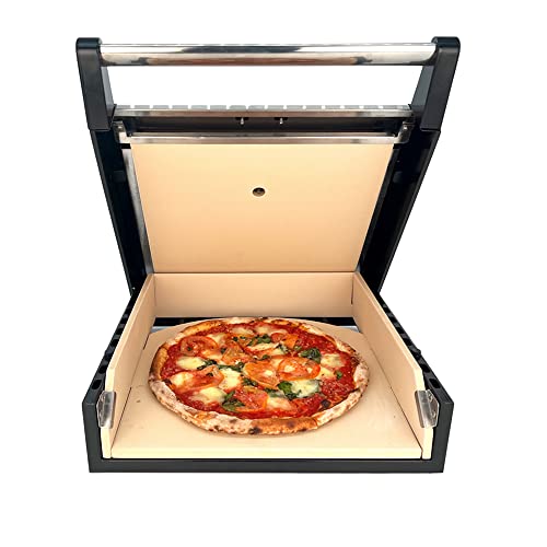 Megamaster Portable Pizza Oven, Grill Top Ceramic Pizza Oven Kit, Portable Oven, Camping Oven