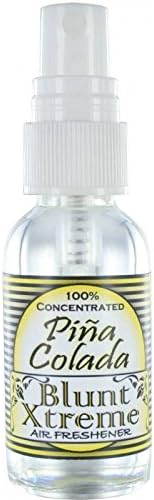 Blunt Xtreme Ultra Piña Colada Type Air Freshener - 100% Ultra Concentrated Oil Based Spray - Ideal for Bathroom, Home, & Car More - Smokers’ 1st Choice - Long Lasting Effects - 1oz Bottle