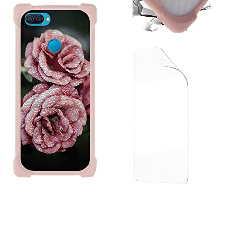 Aroepurt Cover per Oppo A12 Custodia Compatibile con Oppo A12 Cover Case Custodia Backplane per PC + Cornice Morbida in Silicone KA-HEI12
