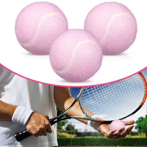 Toddmomy 6 StüCk Rosa TennisbäLle, Pinke Tennisbälle,Tennisball Hund, TennisbäLl Kinder füR AnfäNger Sports Training, Tennis Unterricht, Ballmaschinen Und Hunde Spielgerät