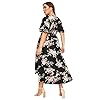 Milumia-Plus-Size-Women-Empire-Waist-Asymmetrical-High-Low-Bohemian-Maxi-Dress Milumia Women Floral Print Boho Asymmetrical High Low Maxi Wrap Dress