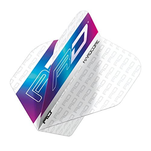 Foto von RED DRAGON Hardcore XT RD Logo Regenbogen Dartflug - 4 Set pro Packung (insgesamt 12 Dart-Flights)