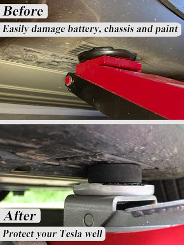 SYOAUTO Jack Pad for Tesla 2025 New Model Y Texas Austin Hole is 20mm/0.8in Pucks Rubber Lifting Jack Pad 4 Packs Tesla Model Y Accessories 2023 19mm 18mm 21mm