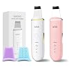 GUGUG 2-Pack Facial Spatula Set 4 Mode Pore Cleaner & Blackhead Remover Tools (White + Pink)