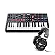 M-Audio Oxygen Pro Mini und HDH40 – 32-Tasten USB MIDI Keyboard Controller mit Beat Pads und Over-Ear Studiokopfhörer