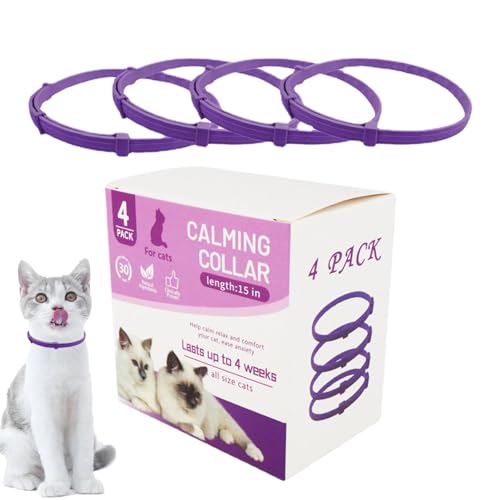 Collar calmante para gatos y gatos, collar de feromonas para gatos