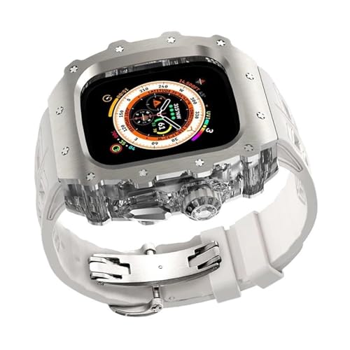 Bracelet iWatch 9 6 44mm et boîtier titane look Ultra pour le quotidien