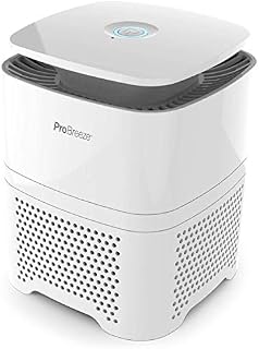 Pro Breeze® Air Purifier for Home, 4-in-1 with Pre, True HEPA & Active Carbon Filter with Negative Ion Generator. Air Cleaner for Home, Office, Allergies, Smoke, Dust, Pollen & Pet Hair