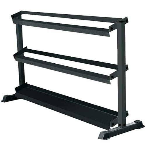 York Barbell 69127 3-Tier Pro-Hex Rack , Black