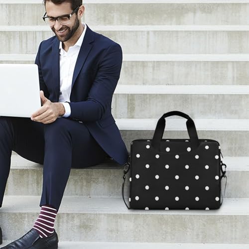 Funda para portátiles 15.6 pulgadas con asa y correa cruzada negra miniatura 3