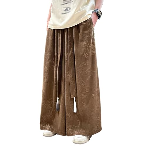 Autumn Corduroy Pants Men Casual Loose Wide Leg Trousers Male Loose Vintage Harajuku Jogger Sweatpants