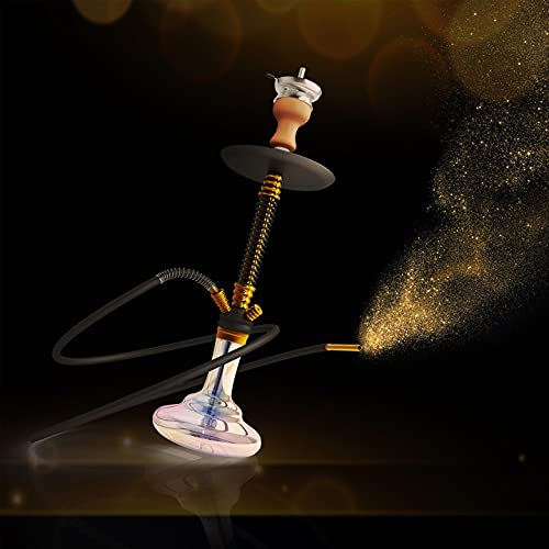 RMAN® Shisha Set mit 2 Shisha Tabak - Shisha Hookah 66cm Aluminium Wasserpfeife inkl. Schlauch Closed Chamber Tonkopf… – Bild 8