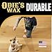 ODIE'S Wax •Super Hard Wax for Wood •Works with •Super Duper Oil and Wood Butter for Extra Lustrous Sheen •Protection and Durability •9 Ounce Glass Jar