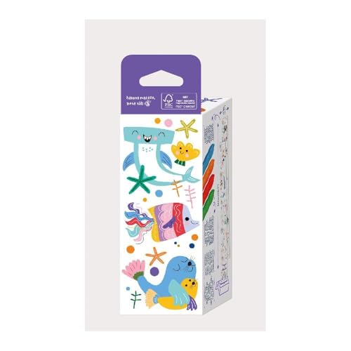 Haku Yoka Wax Crayon Set, Mini Sealife Colouring Roll - Image 3