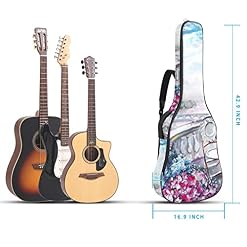 Housse de guitare en tissu Oxford imperméable avec bandoulière réglable Motif Tour de Paris - Les Beatles, Paul McCartney, John Lennon, RIngo Starr, George Harrison Housse de guitare en tissu Oxford imperméable avec bandoulière réglable Motif Tour de Paris – Image 5