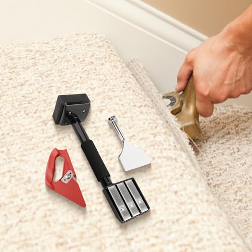 Kit para instalación de alfombras con estirador y cuchilla miniatura 2
