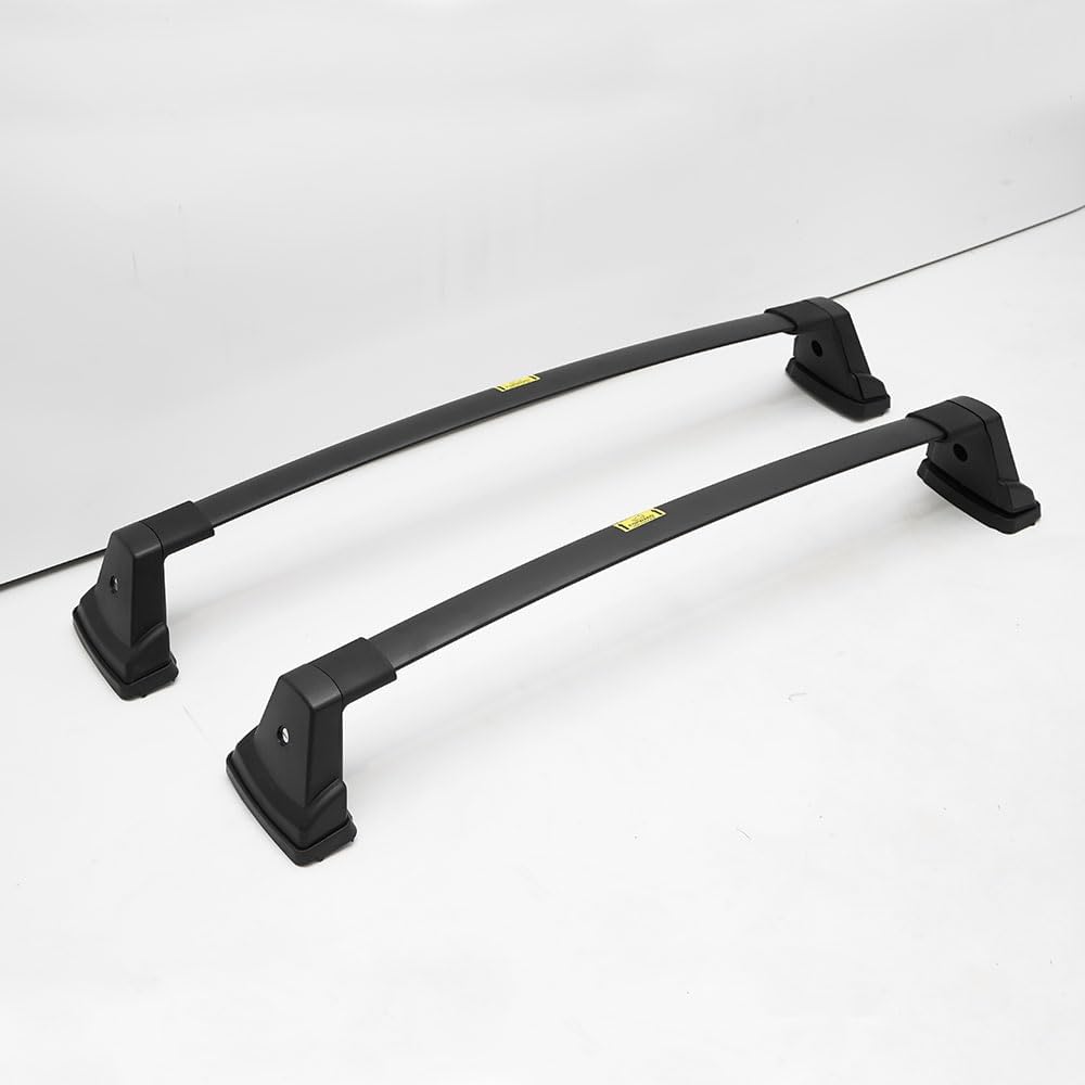 2Pcs Cross Bars Roof Rail Racks Crossbars Compatible with KIA Soul 2022-2024 2025, Aluminum Upgrade Rooftop Cargo Carrier Luggage Rack, Black
