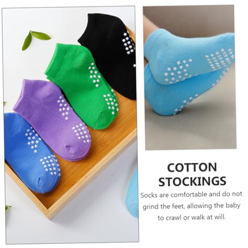6pairs Parent-boy Girl Yoga Socks Cotton Boys and Girls Socks Moisture Wicking Ankle for Summer3